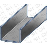 Länge 500mm bis 3x2000mm  U-Profil U-Eisen U-Baustahl U-Stahl  20mm bis 46mm 